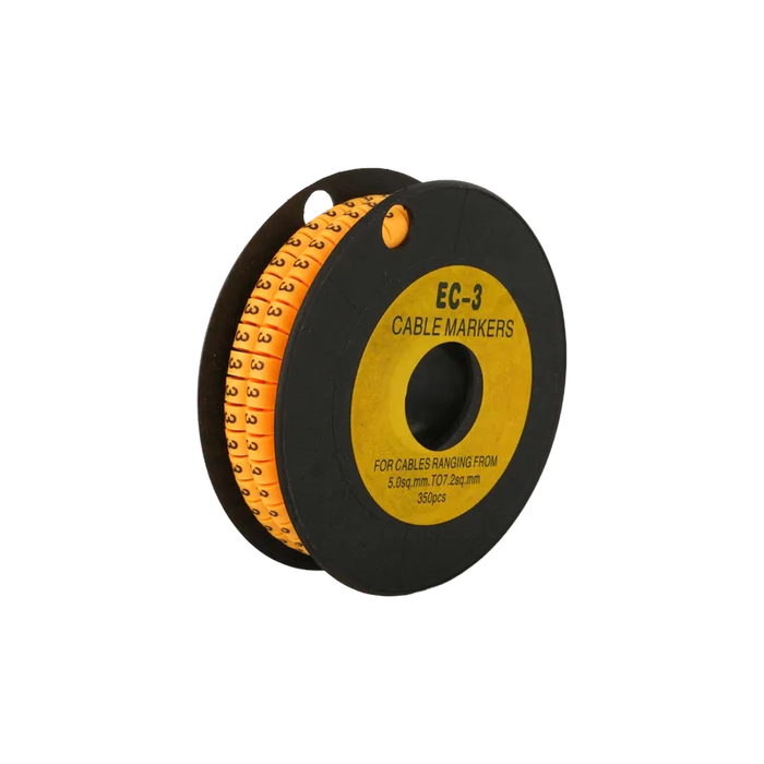 ANILLO MARCA CABLE (10-8 AWG) EC-3, "3" (ROLLO 350 UND) 1