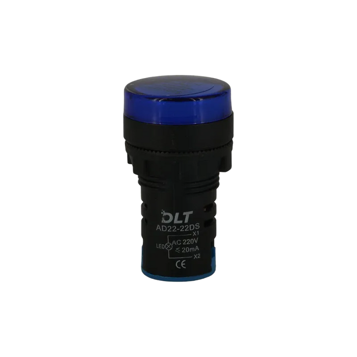 LUZ PILOTO LED AZUL, 220 VAC 1