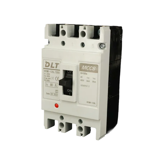 BREAKER INDUSTRIAL 3X80A (125L) 80A, 3 POLOS, FRAME 125L (INCLUYE KIT DE 6 TERMINALES) 1