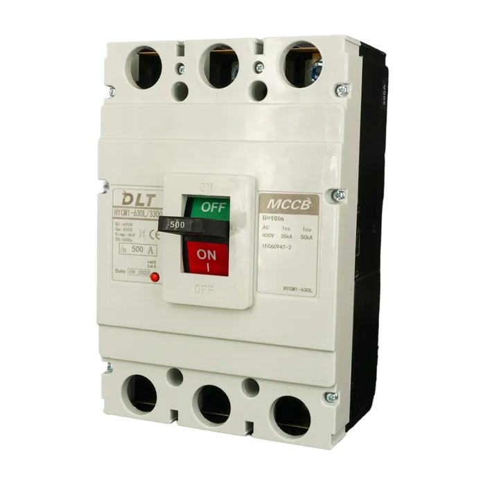 BREAKER INDUSTRIAL 3X500A (630L) 500A, 3 POLOS, FRAME 630L (NO INCLUYE TERMINALES) 1