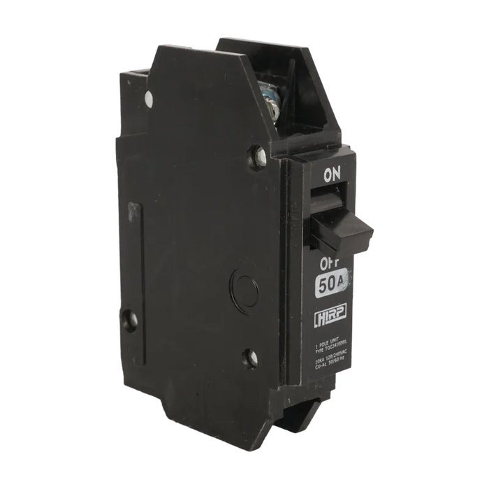 BREAKER SUPERFICIAL HQC 1X50A 50A, 240 VAC, 1 POLO. NO INCLUYE UÑAS 1