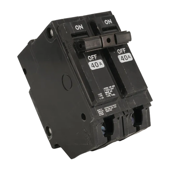 BREAKER EMPOTRABLE HQP 2X40A 40A, 240 VAC, 2 POLOS, (THQL) 1