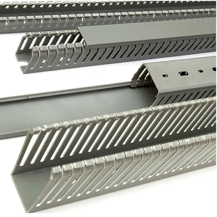 CANALETA PLASTICA RANURADA 30 MM X 30 MM (2 MTS) (INCLUYE TAPA) (ANCHO X ALTO) 1