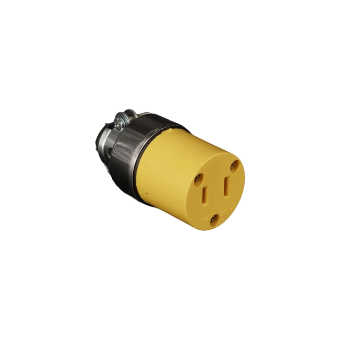 TOMACORRIENTE AMARILLO 2 POLOS   1