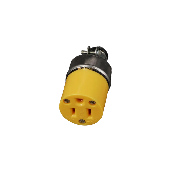 TOMACORRIENTE AMARILLO 2 POLOS + TIERRA   2