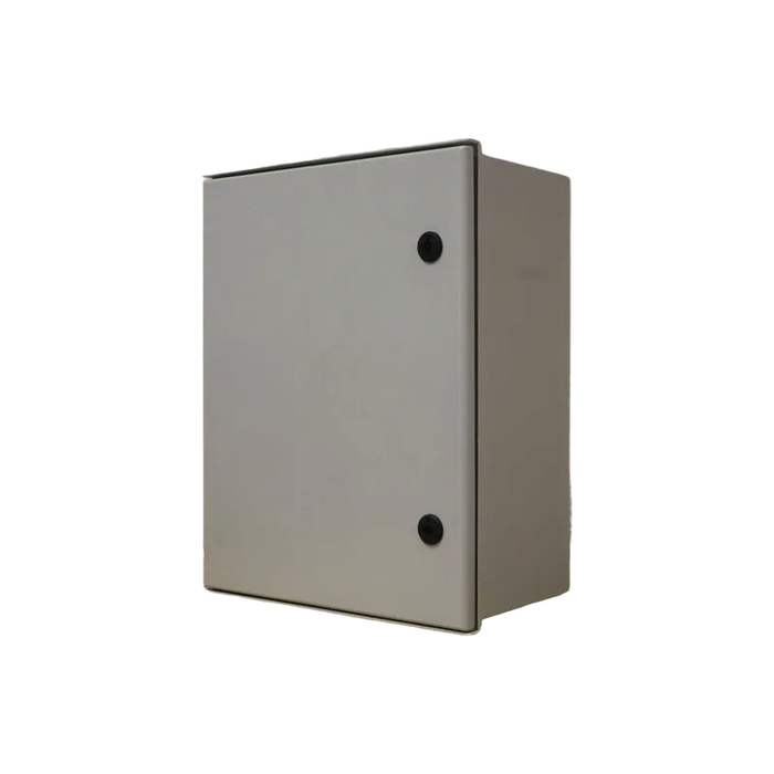 GABINETE POLIESTER 500MM X 400MM X 200MM INCLUYE DOBLE FONDO Y LLAVE PLASTICA 1