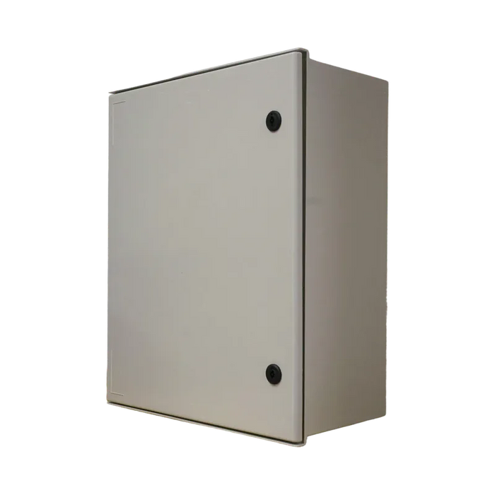 GABINETE POLIESTER 600MM X 500MM X 230MM INCLUYE DOBLE FONDO Y LLAVE PLASTICA 1