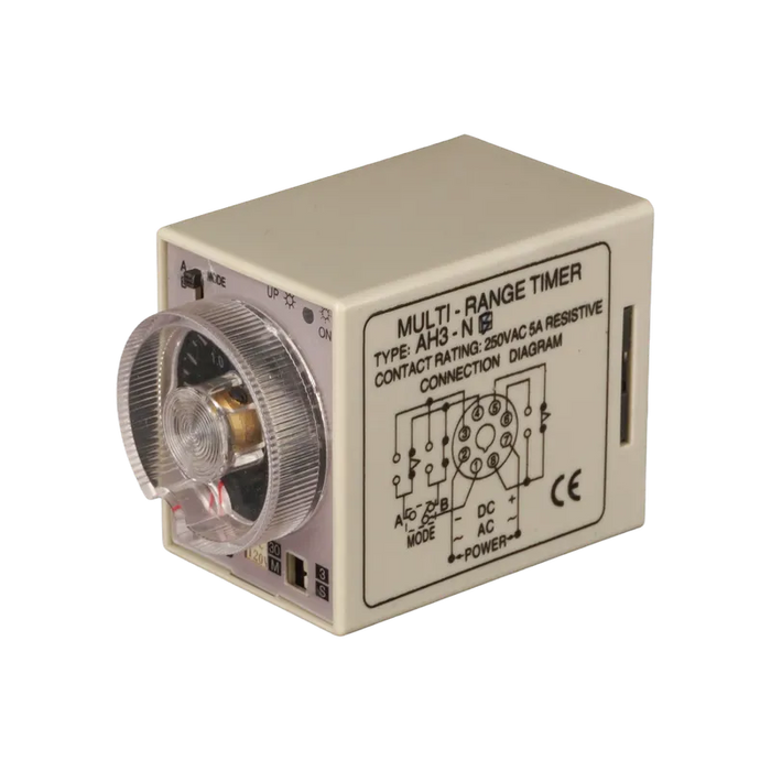 RELE TEMPORIZADO AH3-B (3S-30M), 120 VAC (NO INCLUYE BASE) 1