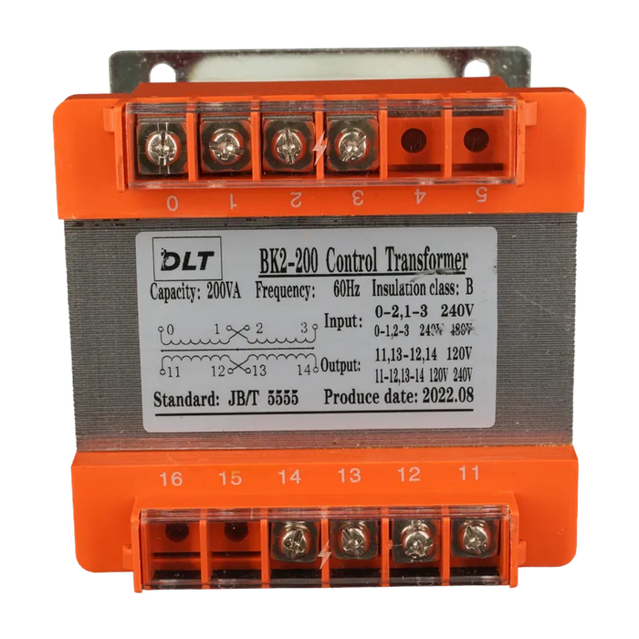 TRANSFORMADOR CONTROL 200 VA 480-240/240-120 VAC (100% COBRE) 1