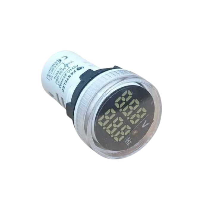 FRECUENCIMETRO LED BLANCO 22 MM   1