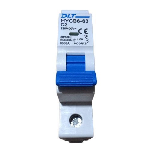 BREAKER TERMOMAGNETICO 1X2A 2A, 1 POLO, CURVA DISPARO TIPO C, RIEL  1