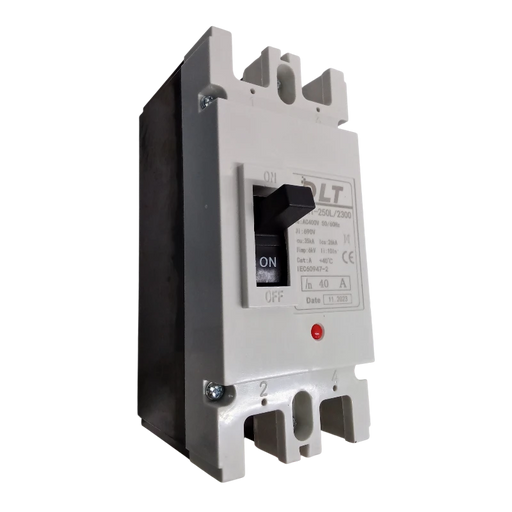 BREAKER INDUSTRIAL 2X40A (250L) 40A, 2 POLOS, FRAME 250L (INCLUYE KIT DE 4 TERMINALES) 2