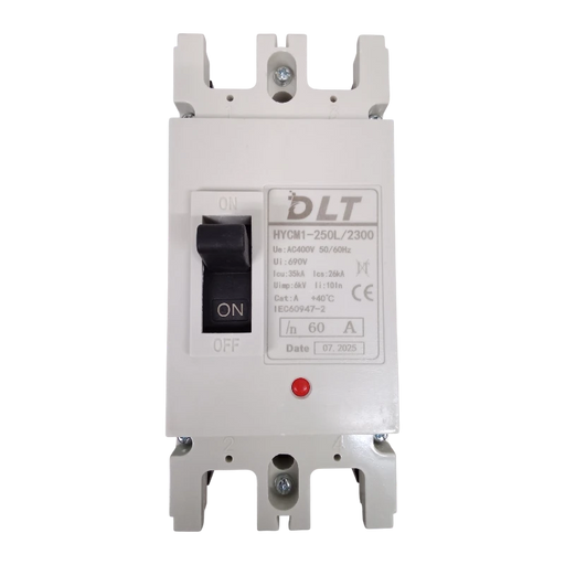 BREAKER INDUSTRIAL 2X60A (250L) 60A, 2 POLOS, FRAME 250L (INCLUYE KIT DE 4 TERMINALES) 1