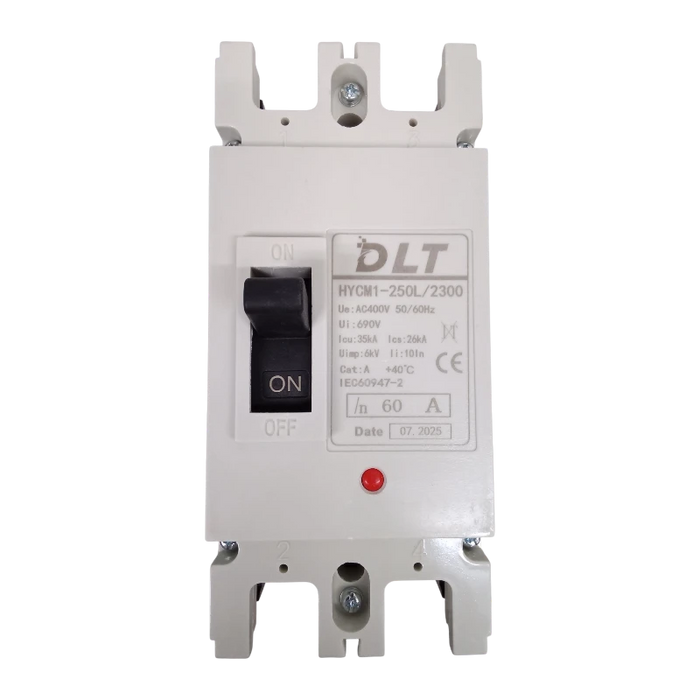 BREAKER INDUSTRIAL 2X60A (250L) 60A, 2 POLOS, FRAME 250L (INCLUYE KIT DE 4 TERMINALES) 1