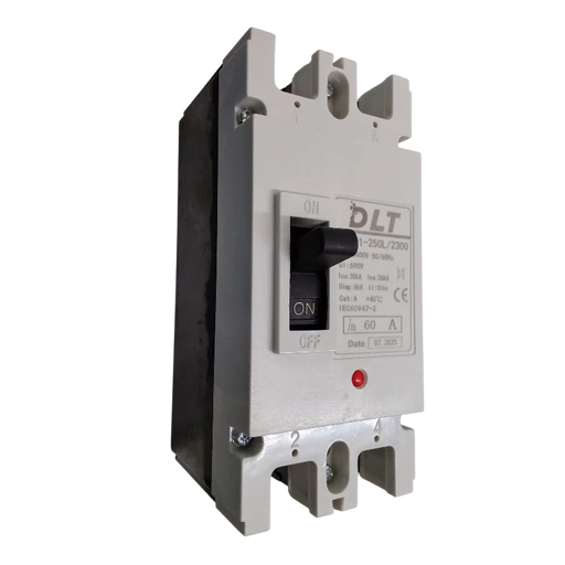 BREAKER INDUSTRIAL 2X60A (250L) 60A, 2 POLOS, FRAME 250L (INCLUYE KIT DE 4 TERMINALES) 2
