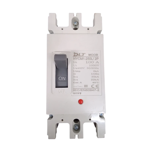 BREAKER INDUSTRIAL 2X100A (250L) 100A, 2 POLOS, FRAME 250L (INCLUYE KIT DE 4 TERMINALES) 1