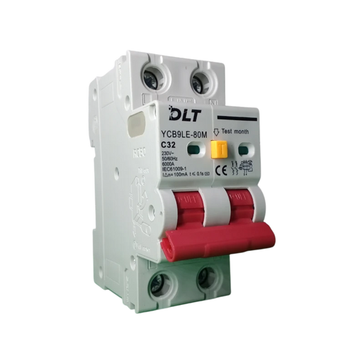 INTERRUPTOR DIFERENCIAL, 32 A, 2 POLOS 6KA (100mA), 230 VAC, 60 HZ (NO AJUSTABLE) 2