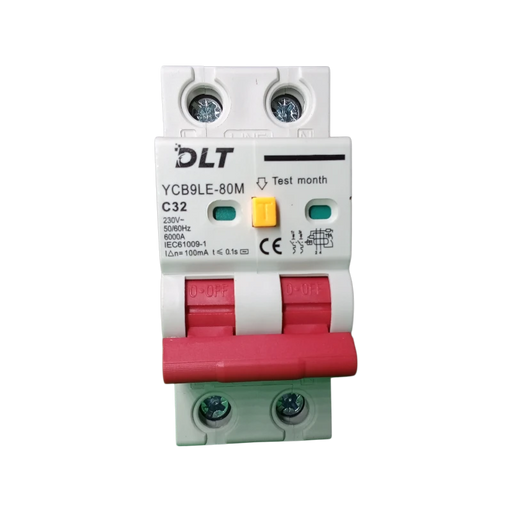 INTERRUPTOR DIFERENCIAL, 32 A, 2 POLOS 6KA (100mA), 230 VAC, 60 HZ (NO AJUSTABLE) 1