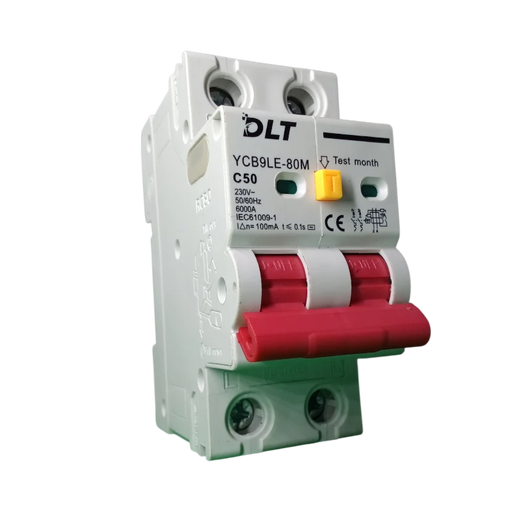 INTERRUPTOR DIFERENCIAL, 50 A, 2 POLOS 6KA (100mA), 230 VAC, 60 HZ (NO AJUSTABLE) 2