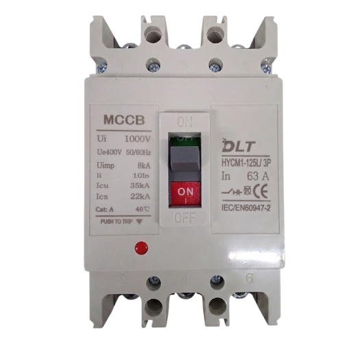 BREAKER INDUSTRIAL 3X63A (63L) 63A, 3 POLOS, FRAME 63L SIN TERMINALES  1
