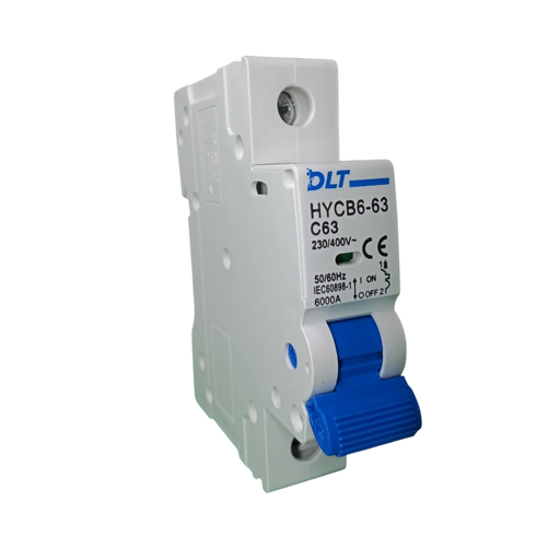 BREAKER "DC" TERMOMAGNETICO 1X63A 63A, 1 POLO, CURVA DISPARO TIPO C, RIEL  2