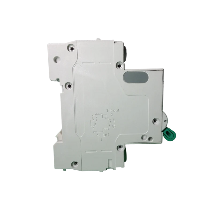BREAKER "DC" TERMOMAGNETICO 2X20A 63A, 1 POLO, CURVA DISPARO TIPO C, RIEL  3