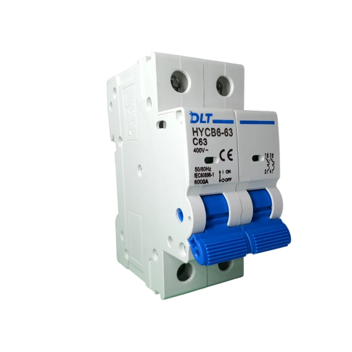 BREAKER "DC" TERMOMAGNETICO 2X63A 63A, 1 POLO, CURVA DISPARO TIPO C, RIEL  2