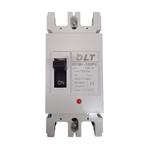 BREAKER INDUSTRIAL DC 2X125A (250L) 125A, 2 POLOS, FRAME 250L (INCLUYE KIT DE 4 TERMINALES) 1