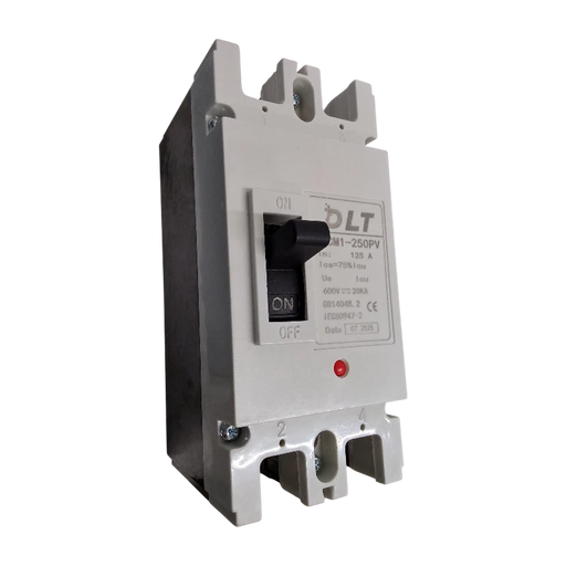 BREAKER INDUSTRIAL DC 2X125A (250L) 125A, 2 POLOS, FRAME 250L (INCLUYE KIT DE 4 TERMINALES) 2