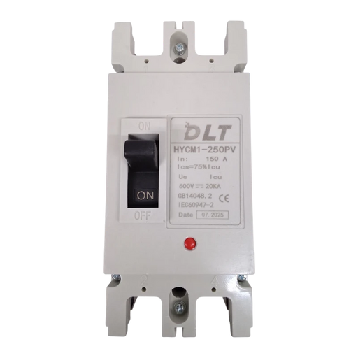 BREAKER INDUSTRIAL DC 2X150A (250L) 150A, 2 POLOS, FRAME 250L (INCLUYE KIT DE 4 TERMINALES) 1