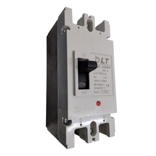 BREAKER INDUSTRIAL DC 2X150A (250L) 150A, 2 POLOS, FRAME 250L (INCLUYE KIT DE 4 TERMINALES) 2