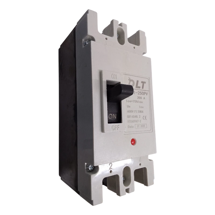 BREAKER INDUSTRIAL DC 2X250A (250L) 250A, 2 POLOS, FRAME 250L (INCLUYE KIT DE 4 TERMINALES) 1