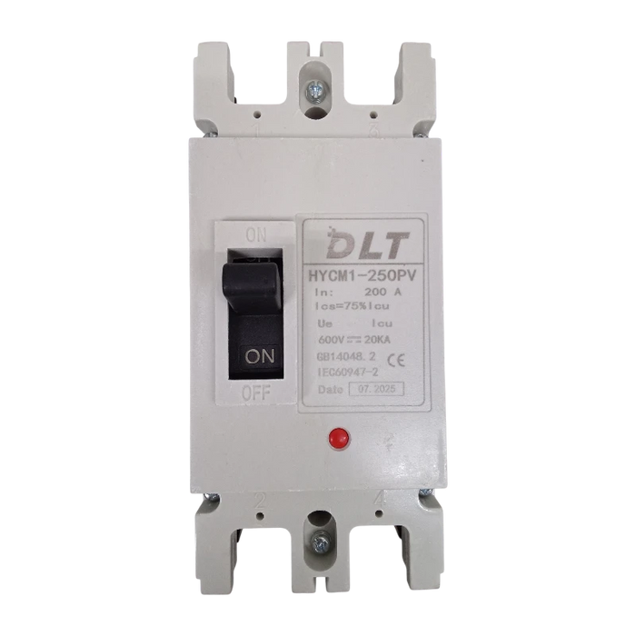 BREAKER INDUSTRIAL DC 2X250A (250L) 250A, 2 POLOS, FRAME 250L (INCLUYE KIT DE 4 TERMINALES) 2