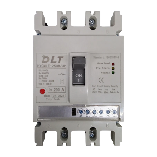 BREAKER INDUSTRIAL AJUSTABLE 3X125A 125A, 3 POLOS, 0.8 In -1 In (INCLUYE KIT DE 6 TERMINALES) 1