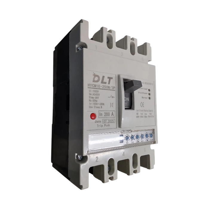 BREAKER INDUSTRIAL AJUSTABLE 3X160A 160A, 3 POLOS, 0.8 In -1 In (INCLUYE KIT DE 6 TERMINALES) 2