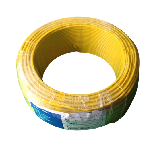 CABLE CONTROL 1 MM² (18 AWG) AMARILLO FLEXIBLE, 100% COBRE  1