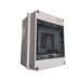 CAJA PLASTICA RIEL DIN 5 CIRCUITOS 15CM X 11CM X 9CM INTEMPERIE IP65  2