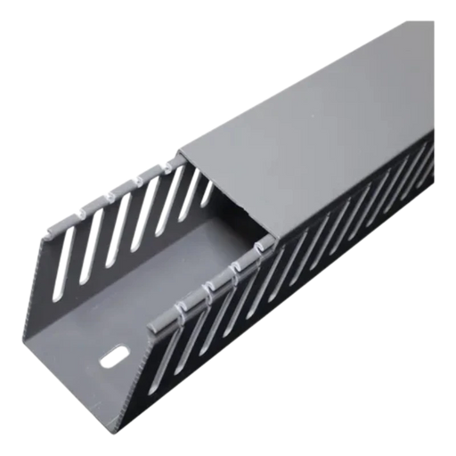 CANALETA PLASTICA RANURADA 40 MM X 60MM (2 MTS) (INCLUYE TAPA) (ANCHO X ALTO)  1