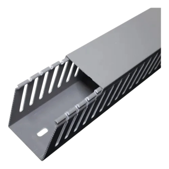 CANALETA PLASTICA RANURADA 40 MM X 60MM (2 MTS) (INCLUYE TAPA) (ANCHO X ALTO)  1