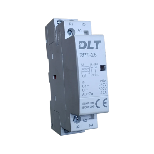 CONTACTOR MODULAR 25A, 2 POLOS(2NO) 220V 60 HZ  2