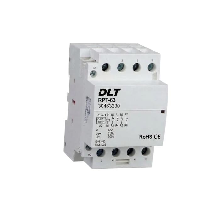 CONTACTOR MODULAR 63A 4 POLOS(4NO) 120 V 60 HZ  1