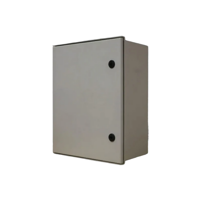 GABINETE POLIESTER 600MM X 400MM X 230MM INCLUYE DOBLE FONDO Y LLAVE PLASTICA  1