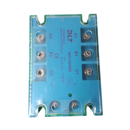 RELE ESTADO SOLIDO 3F 25/3-32/90-480 25A, ENTRADA MONOFASICA 3-32 VDC SALIDA TRIFASICA 90-480 VAC 1