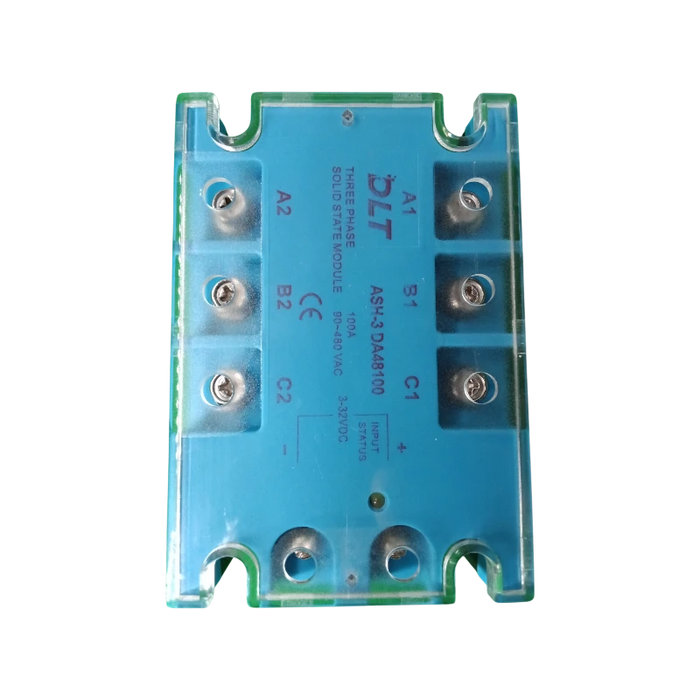 RELE ESTADO SOLIDO 3F 100/3-32/90-480 100A, ENTRADA MONOFASICA 3-32 VDC SALIDA TRIFASICA 90-480 VAC 1