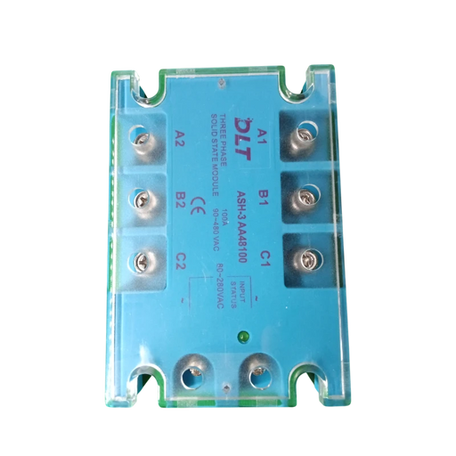 RELE ESTADO SOLIDO 3F 100/80-280/90-480 100A, ENTRADA MONOFASICA 80-280 VAC SALIDA TRIFASICA 90-480 VAC 1