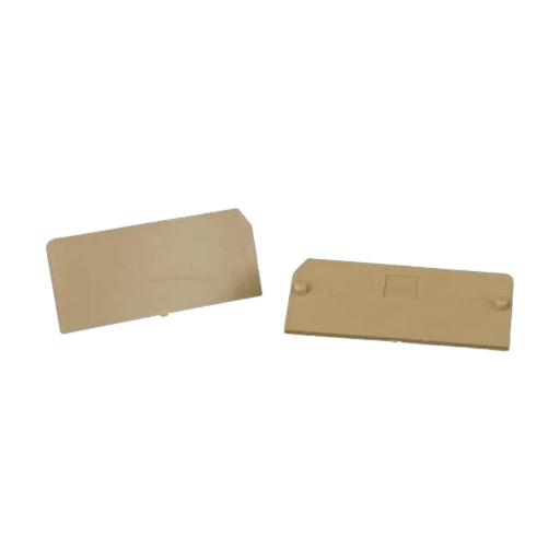 RIEL SIMETRICO TAPA FINAL BORNERA DOBLE (SAK) 4 mm  1