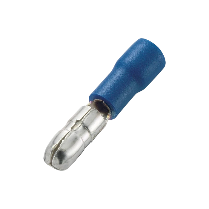 TERMINAL MACHO BALA AZUL 16-14 AWG, PAQUETE 100 PZA  1