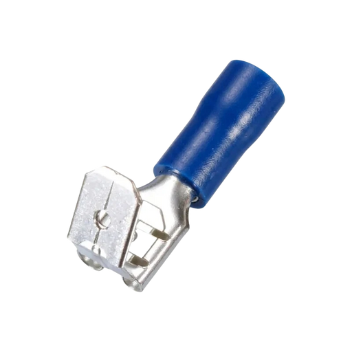 TERMINAL HEMBRA/MACHO AZUL 16-14 AWG, PAQUETE 100 PZA  1