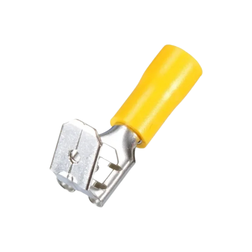 TERMINAL HEMBRA/MACHO AMARILLO 12-10 AWG, PAQUETE 100 PZA  1