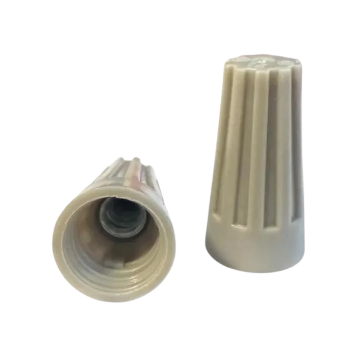 TERMINAL CAPUCHON GRIS 22-16 AWG, PAQUETE 100 PZA  1